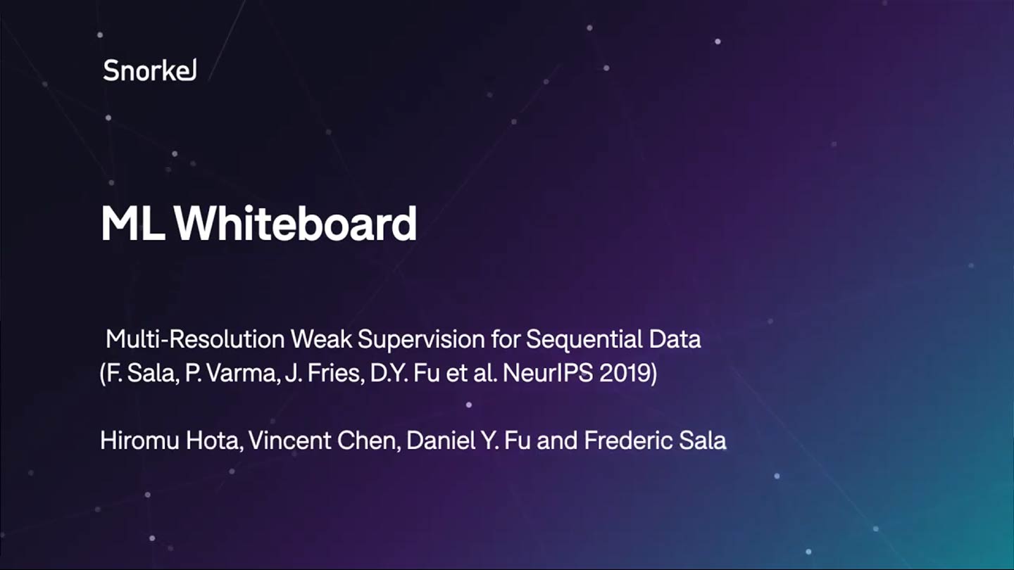 Machine learning whiteboard: Multi-Resolution Weak Supervision for Sequential Data